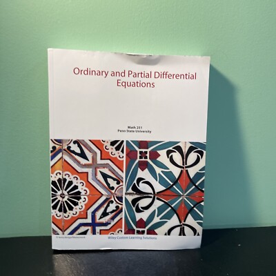 Ordinary and Partial Differential Equations Penn State University PSU Math 251