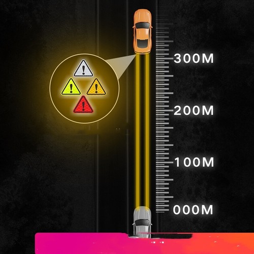 Set of 2 : Auto Decal Car Nighttime Driving Safety Warning Reflective Stickers - Picture 3 of 10