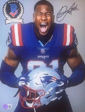 Jonnu Smith New England Patriots Signed 11x14 Photo Beckett Witnessed COA N2