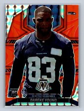 2022 Panini Mosaic #349 Dareke Young Rookie Orange Reactive Mosaic