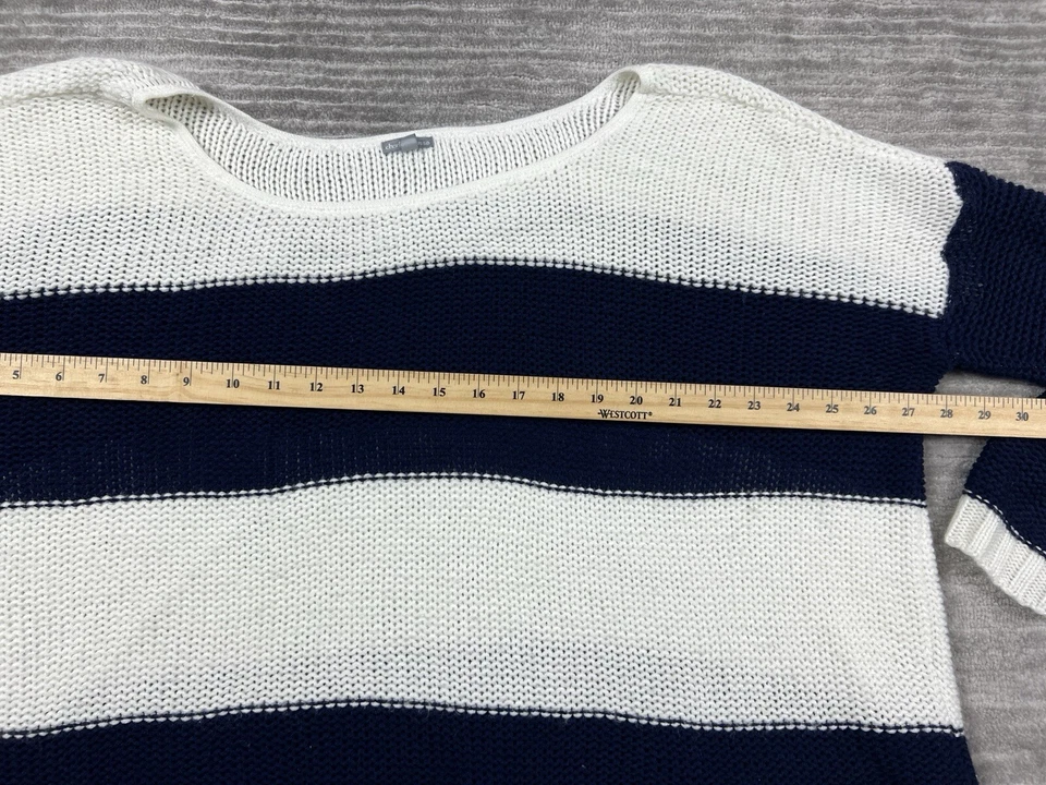 Suéter Charlotte Russe para mujer grande a rayas manga larga acrílico Foto 4 de 4