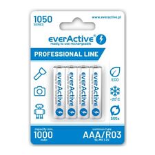 4 x everActive AAA 1050mAh NiMH Rechargeable Batteries PreCharged DECT Phone 2.25 per battery