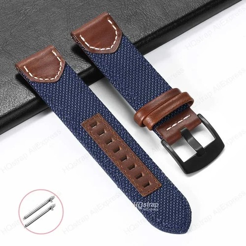 Cinturino orologio pelle nylon tela sgancio rapido cinturini di ricambio per GT4 GT3 Pro - Foto 29 di 33