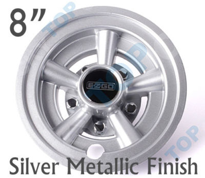 Hub Caps For Ezgo Golf Cart 4x Black 10