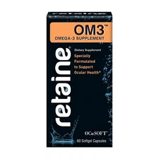 AUTHENTIC & NEW - OCUSOFT RETAINE OM3 OMEGA-3 SUPPLEMENT 60-CT (EXP. 1/2027)