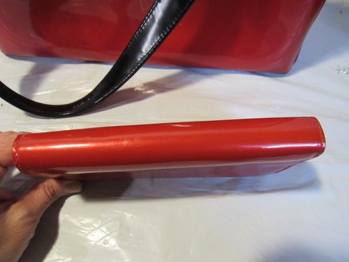 beijo Red Patent Leather handbag Tote w/ Wallet V26K - 第 12/12 張圖片