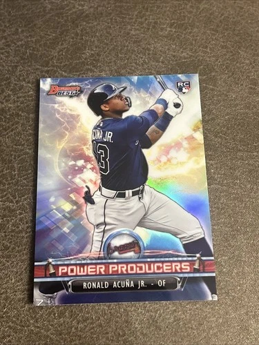 2018 Bowman's Best Ronald Acuna Jr #PP-RAJ Power Producers Insert Rookie RC
