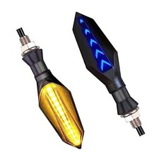 2Pcs Motorcycle Turn Signals LED,Universal Motorcycle Blinkers Tail Lights