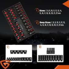 Drive 1/4 Impact Socket Set 7mm-22mm Drive Impact Socket Set Socket Set 3/8