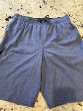 Nike Swim Shorts Drawstring Approx 8.5  Inseam Blue/ Navy Men  s Small