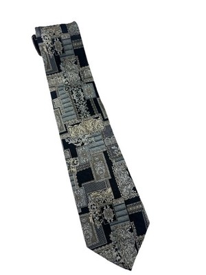 Daniel De Fasson Designer 100% Silk Tie Extra Long 68 X4 Geometric Designs