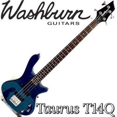Washburn Taurus T14Q Blue 4-String Bass