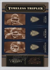 2006 Donruss Classics Timeless Triples /1000 Larry Johnson Marcus Allen HOF 1e1b
