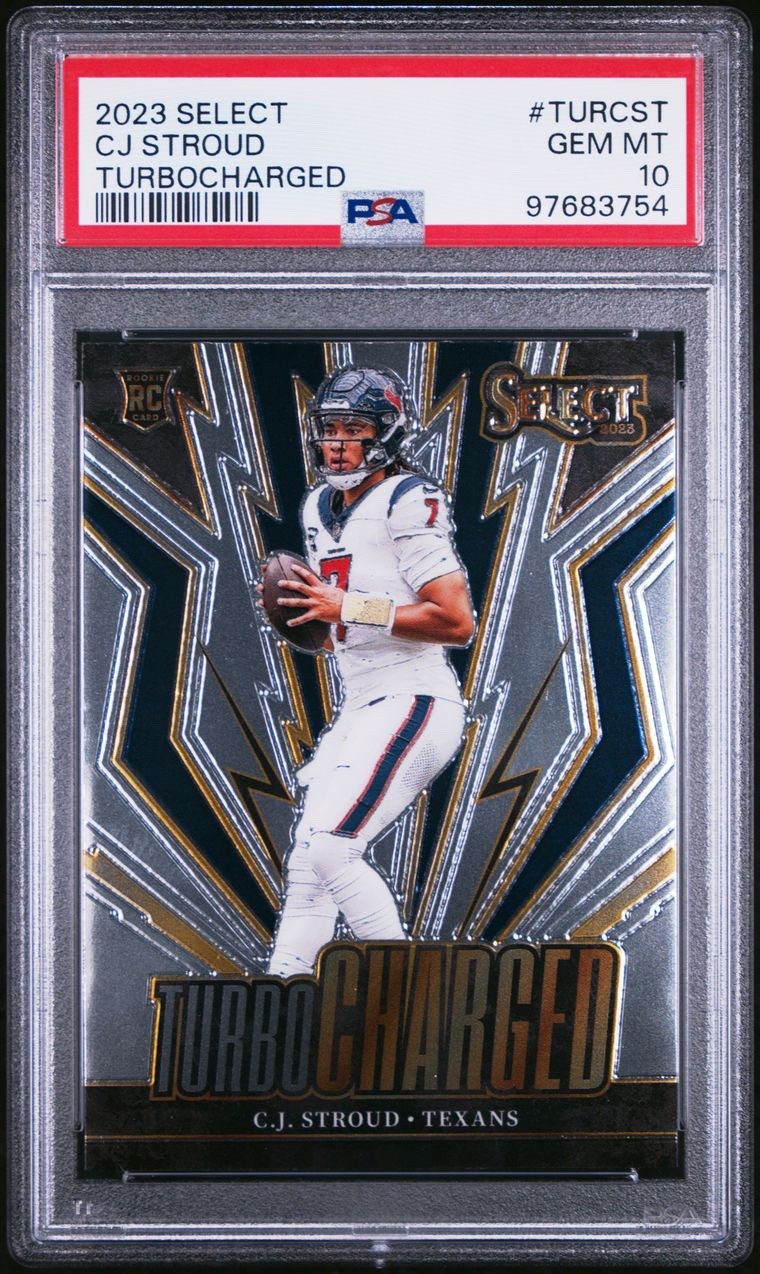 2023 PANINI SELECT TURBOCHARGED #TURCST CJ STROUD ROOKIE RC PSA 10