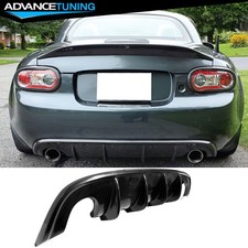 Fits 09-15 Mazda Mx-5 Miata Nc Nc2 Mda Rear Lower Bumper Diffuser W 4-fin Pu