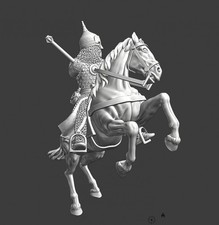 Northern Crusades Miniatures Medieval Mounted Russian Knight Cavalry w Mace 28mm
