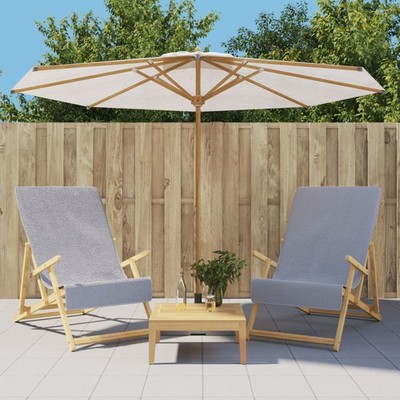 Strandtuch Schonbezug für Strandstuhl Gartenliege Handtuch Stoff 400 GSM vidaXL