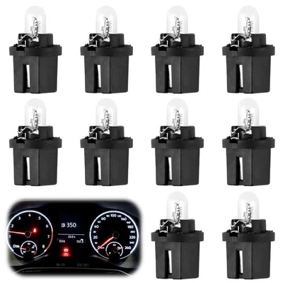 10 PCS Ampoule Tableau de Bord T5 B8.5D LED Tableau de Bord Voiture Dash Light - Photo 1/4