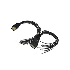 2 Pcs Halogen Headlight Wire Harness Connector Pigtail 68364272AA for Dodge