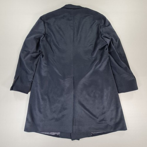 Suitsupply Mens Coat Navy Blue 54 Bleecker 100% Cashmere Double Breasted - Picture 9 of 10