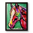 Original Abstract Horse Painting Canvas Neo Expressionist Fine Art Decor 11x14 — photo 1