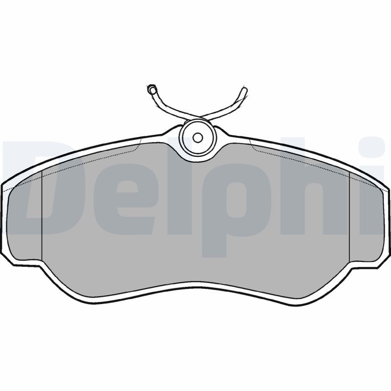 LP913 DELPHI BRAKE PAD SET, DISC BRAKE FRONT AXLE FOR LAND ROVER