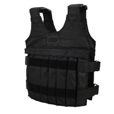Adjustable Weighted Vest 20kg Max Weight Jacket Training Exercise Fitness US