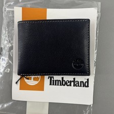 Timberland Men's Leather Wallet, Navy Blue.