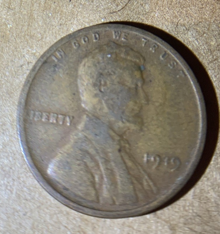 1919 P Lincoln Wheat Penny O316