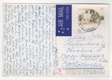 1973 Aug 27th. Picture Postcard. Mount Elisa to Prague, Czechoslovakia.