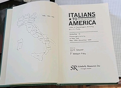 ITALIANS TO AMERICA LIST OF PASSENGERS ARRIVING AT US PORTS MAY 1899-NOV 1899 - Picture 3 of 3