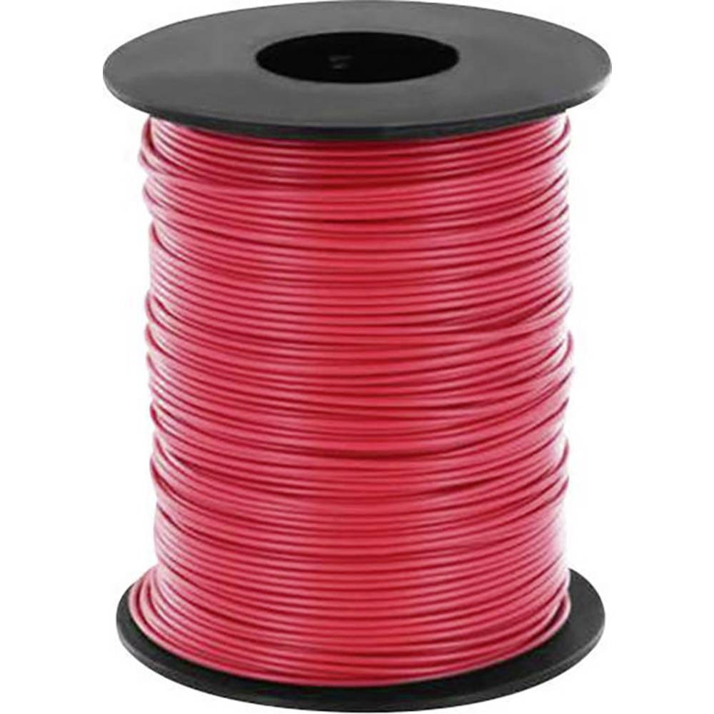 Fil de câblage cuivre 0.25 mm² rouge pour montage électronique et câblage de précision 25 m