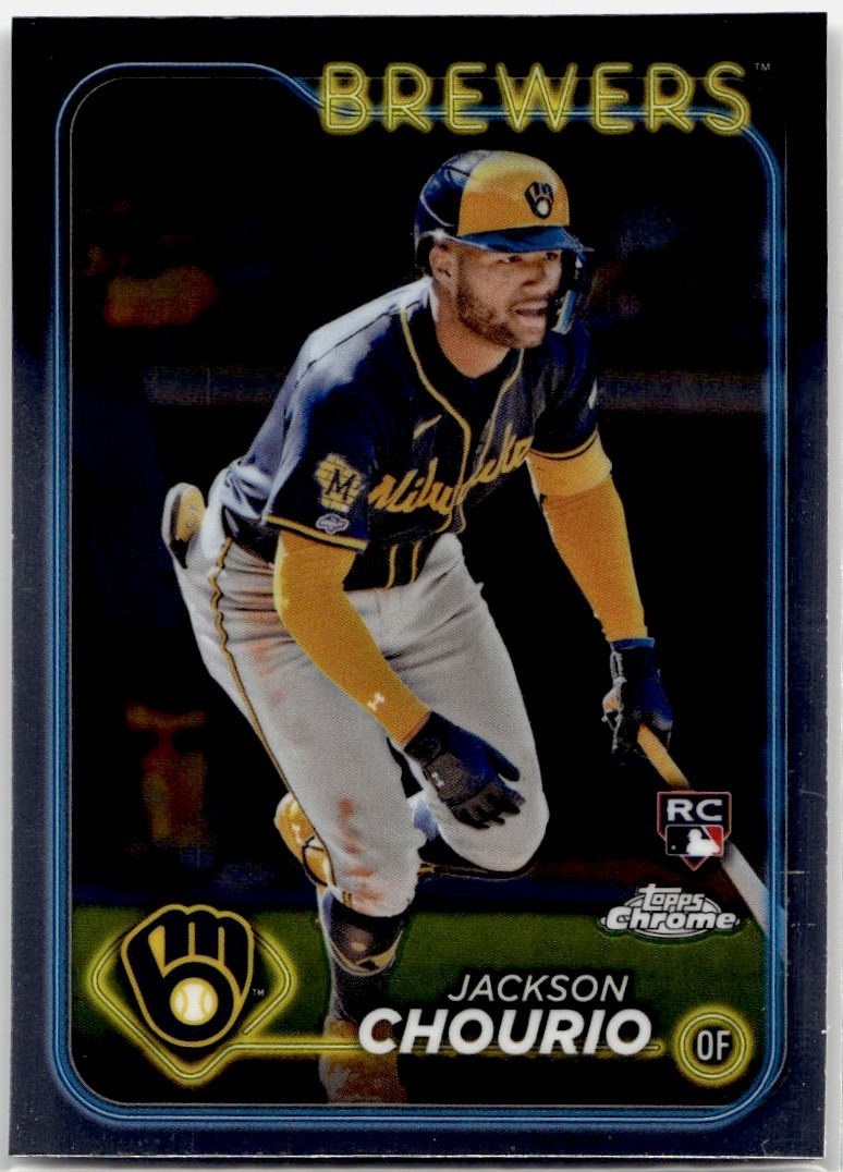 2024 Topps Chrome Jackson Chourio RC Milwaukee Brewers #161