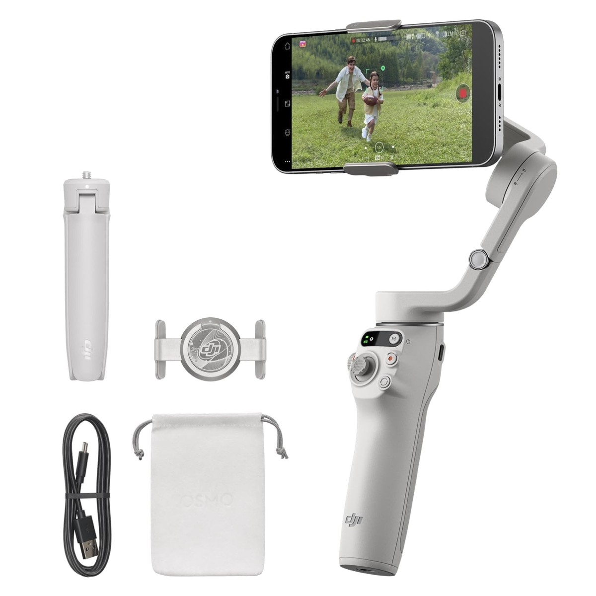 ［美品］DJI OSMO MOBILE 6（Platinum Gray) DJI Osmo Mobile 6 - 3-Axis Phone Gimbal Stabilizer