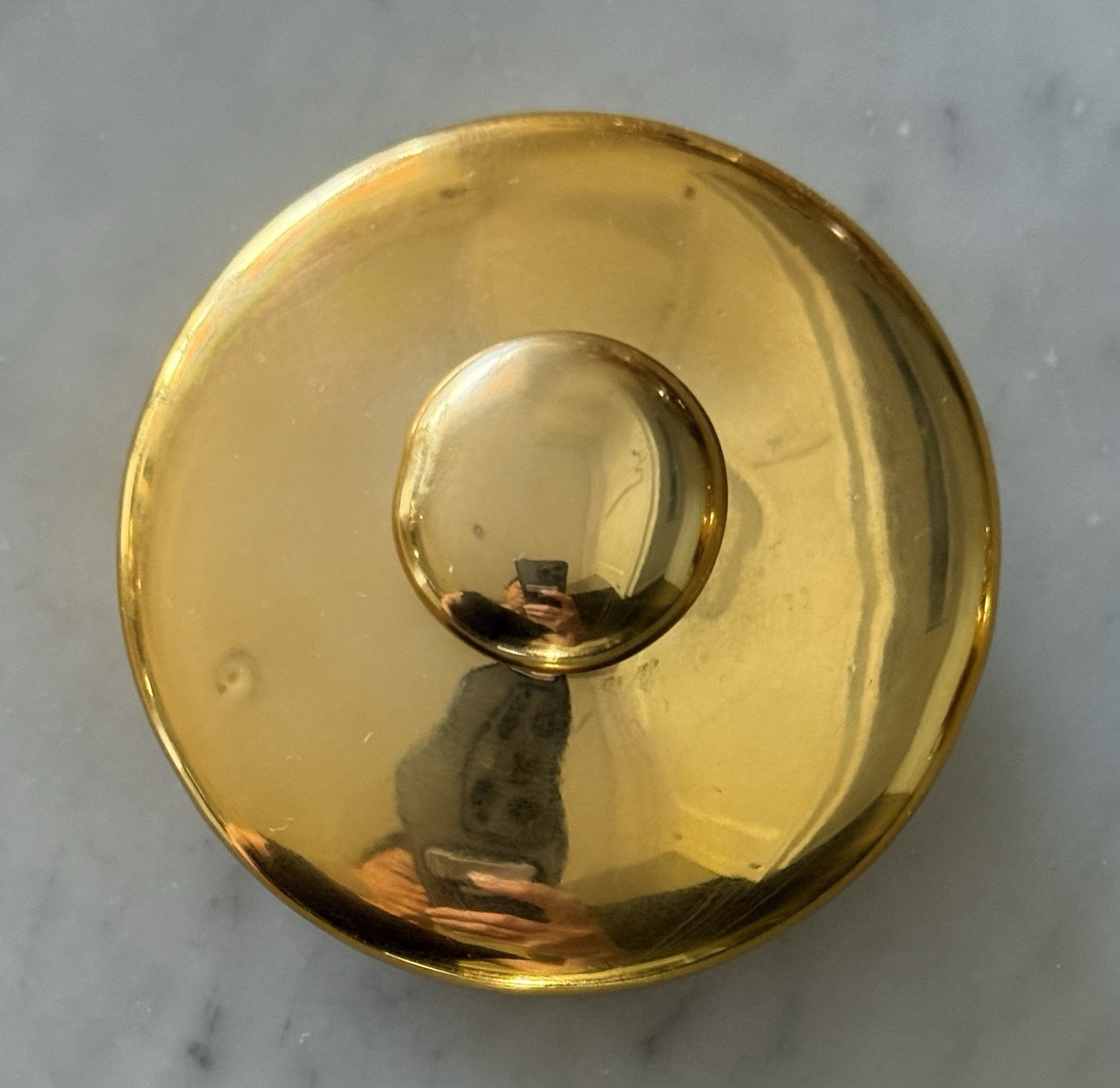 Vintage Collectible Hall China "Golden Glo" 22-Carat Gold Finish Sugar Bowl