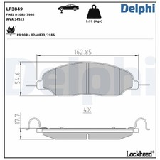 Satz Bremsbeläge Bremsklötze vorne für Ford USA Mustang | 24640385
