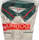 Vintage Coca-Cola Coke Uniform Shirt Pinstripe Unitog 16 1/2 in Package