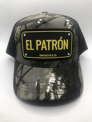 John Hatter Co El Patron Black Adjustable Snapback Hat Cap OSFA NWTs 