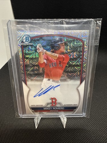 2023 Bowman - Chrome Prospect Mega Box Autographs Mikey Romero #BMA-MR (AU, RC) - Bild 3 von 4