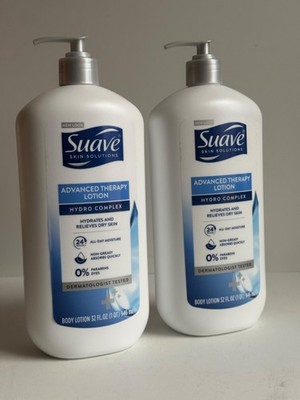 2 Suave Skin Advanced Therapy Body Lotion 32 Fl oz*FREE SHIPPING 64 oz Total