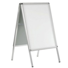 VS1A1= Kundenstopper A1 Aluminium Line runde Ecken Wechselrahmen Top Aufsteller