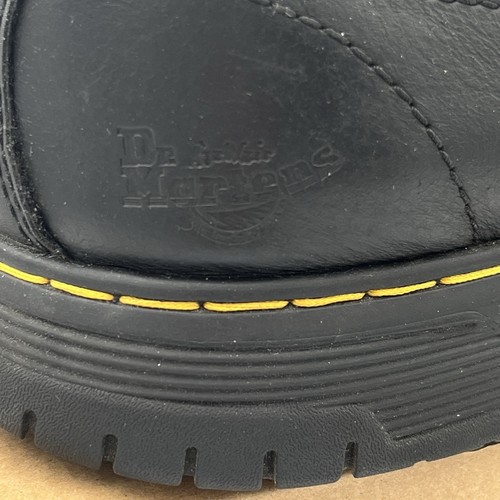 Dr Martens Maltby Sr Men 13 Black Leather Work Safety Shoes Oil/Slip Resistant - Picture 17 of 21