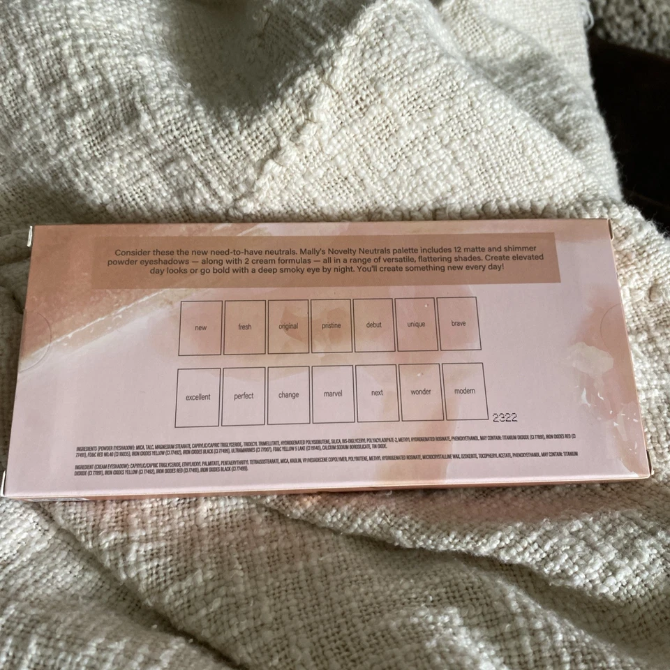 Mally NOVELTY NEUTRALS Cream + Powder EYESHADOW Palette Full Size | NEW w/ Box - Image 2 of 4