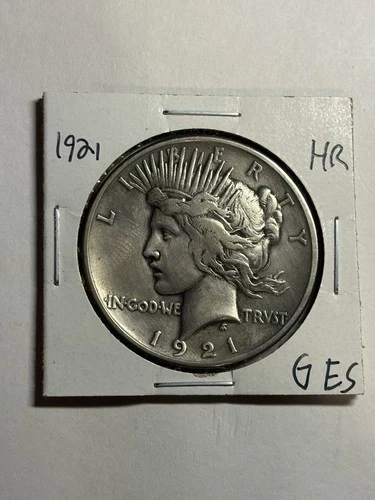 1921 Peace Silver Dollar $1 XF High Relief Key Date