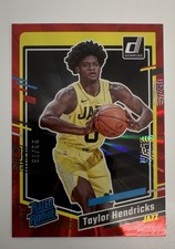 2023-24 Panini Donruss - Rated Rookie Taylor Hendricks #208 Holo Red Laser /99