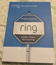 Ring Home Security Yard Sign White New Open Box