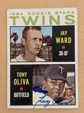 1964 Topps Rookie Stars Tony Oliva Card No. 116 Auto Signed Autograph - READ. rookie card picture