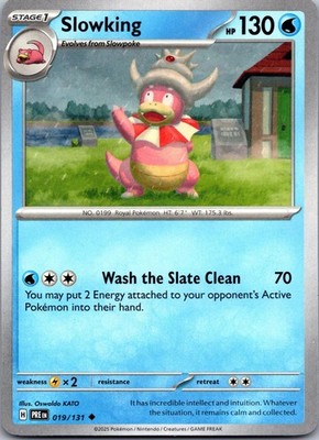Slowking 019/131 Uncommon Prismatic Evolutions Pokemon Near Mint