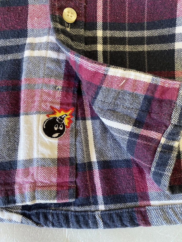 Camisa The Hundreds a Cuadros con Botones Multi Talla L Manga Larga Informal Bolsillo Foto 2 de 4