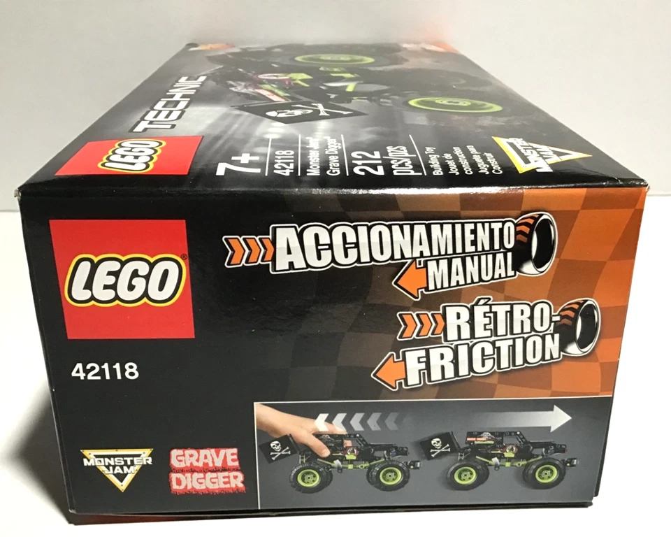 LEGO Technic Monster Jam Grave Digger 2 in 1 Pull Back Truck (42118) - Image 2 of 4